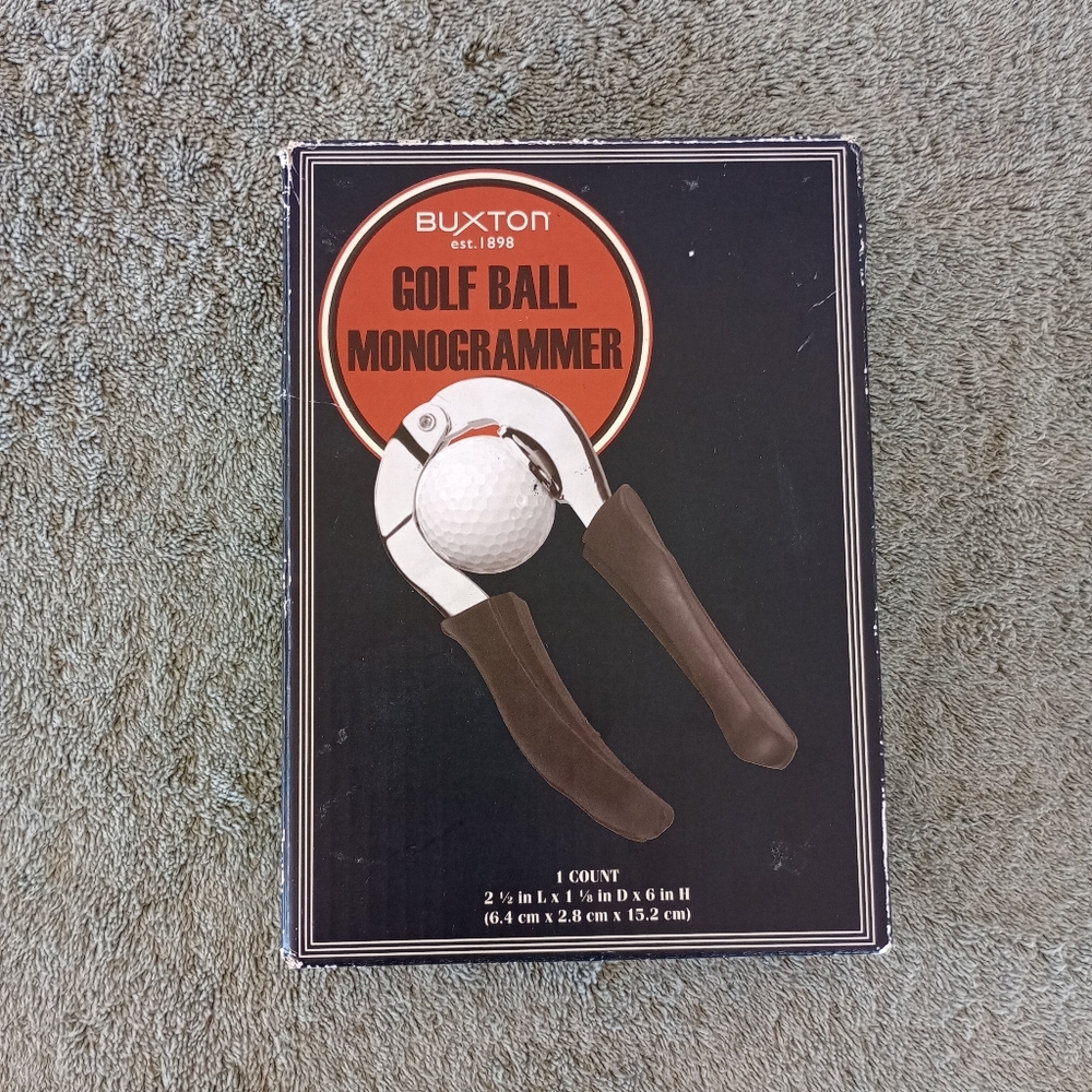 Buxton Golf Ball Monogramer New open box Package